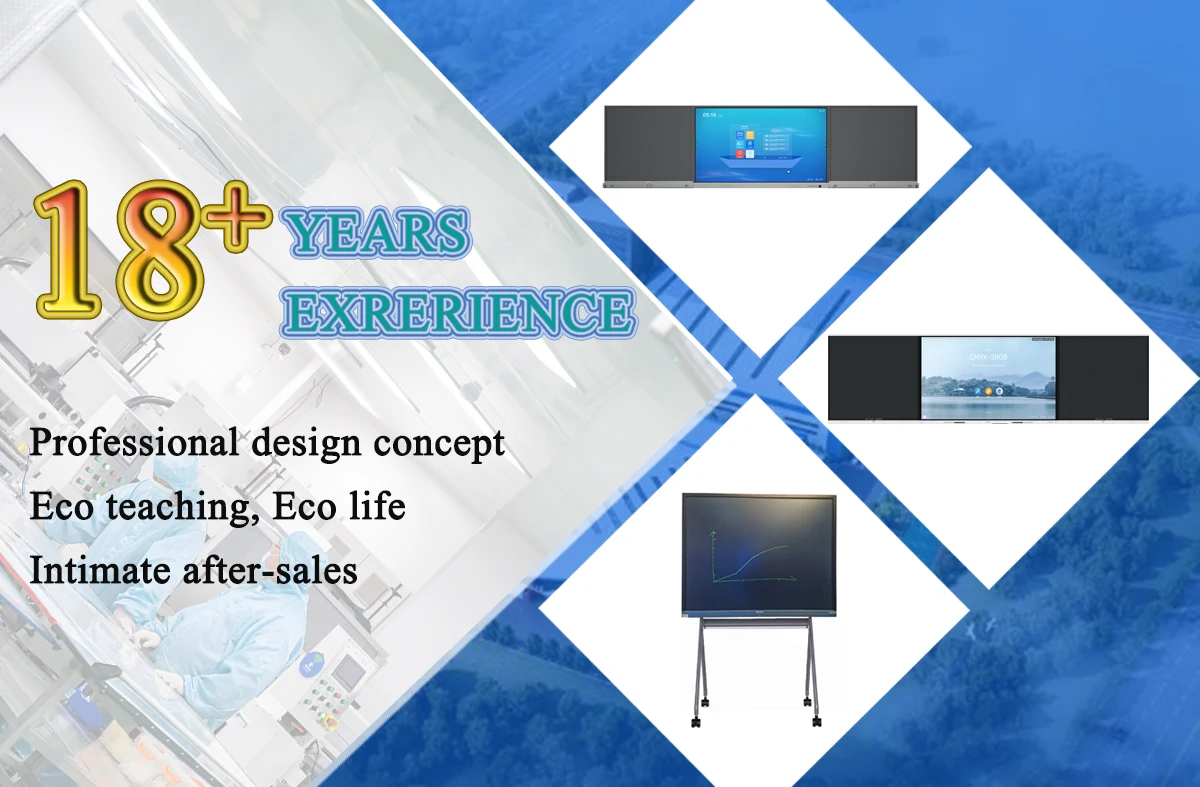 65 Inch LCD Screen Blackboard Wall Mounted Smart Teaching Blackboard Touch Screen Blackboard for Teaching