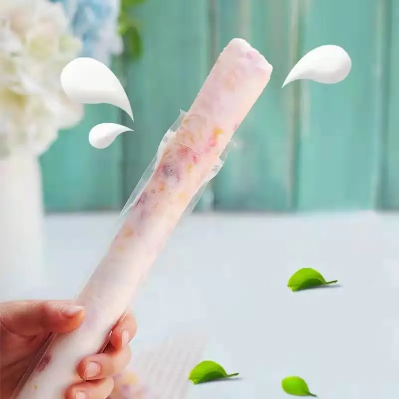 Stocked Summer HomeMade BPA Free Clear Transparent Heat Seal Frozen Ice Pop Popsicle Mold Bags for making Fruit Bars