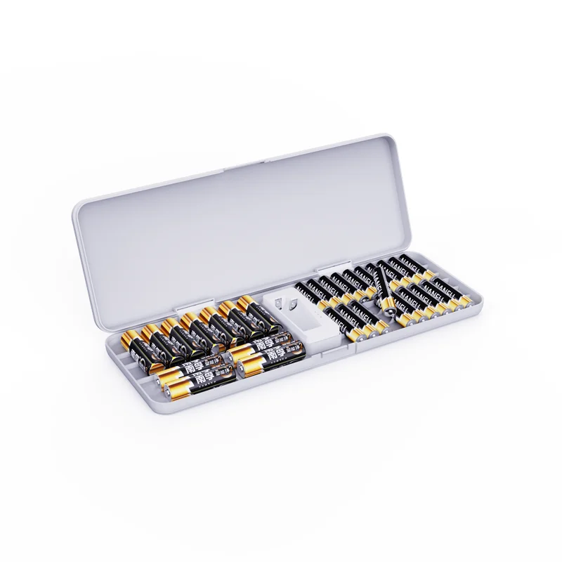 AA battery sorting storage box with built-in dry battery measuring electrometer large-capacity storage box Accessories storage