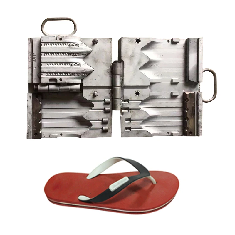 2022 Steel Material Flip Flops Pvc Two Color Slippers Surface Mould Strap Shoes Mold