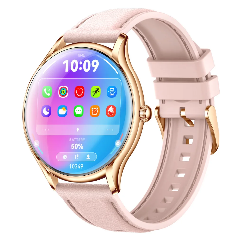 New ultra-thin 1.43-inch metal heart rate blood oxygen sleep dynamic UI waterproof AMOLED call smart watch
