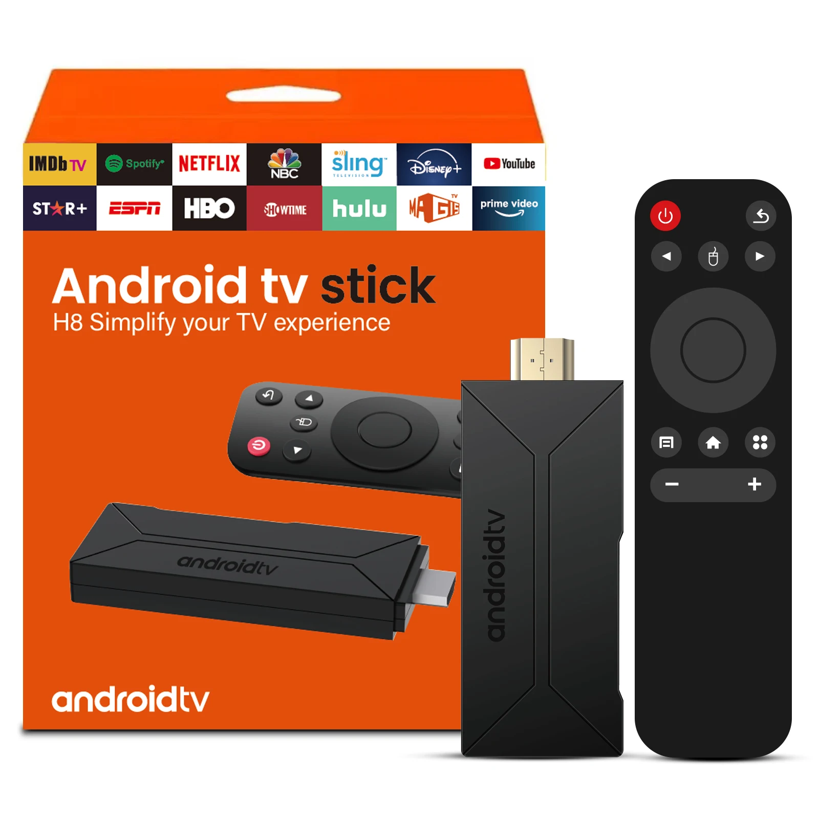 Allwinner H313 H8 Android 10 Smart 4K TV Stick 8GB 2.4G/5G WiFi High-Speed HD Media Player 1-Year Warranty Free Test UK TV Stick