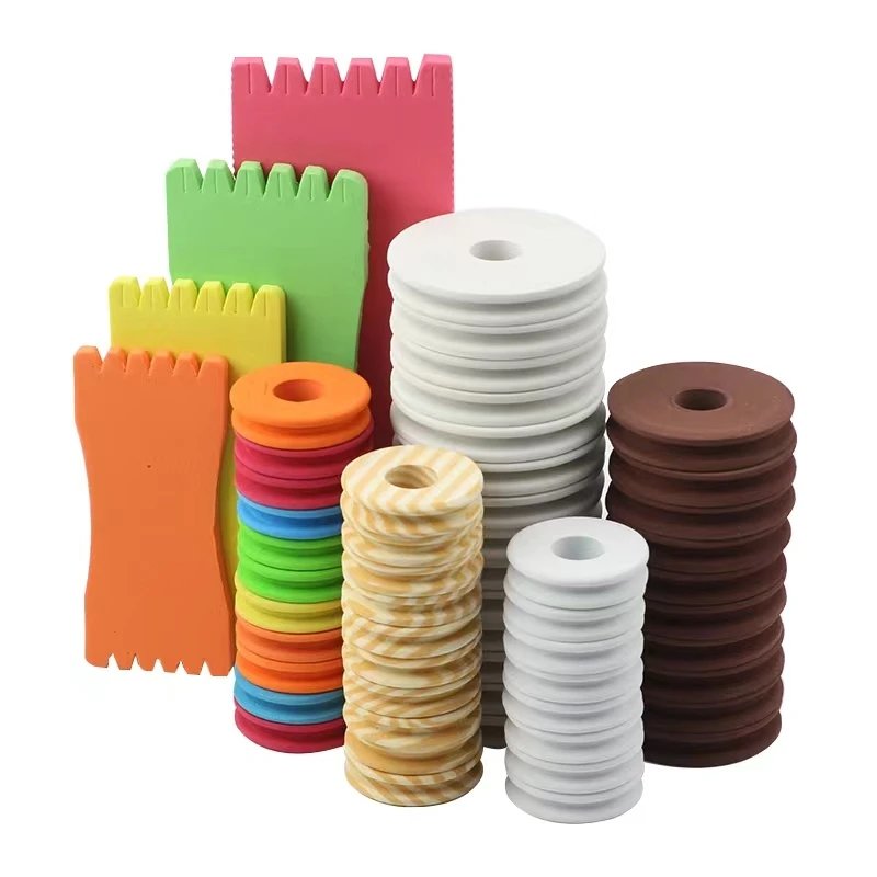 Round EVA foam winding board hook fishing line holder bobbins