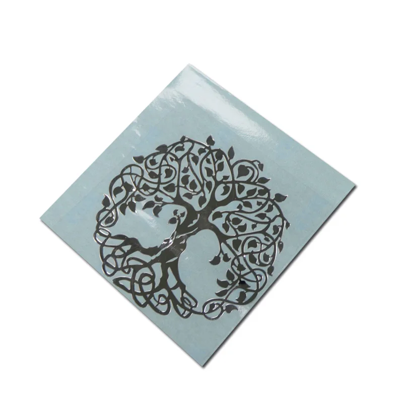 Factory Custom Electroformed Self-Adhesive Metallic Nickel Decal Label Stickers For Decoration