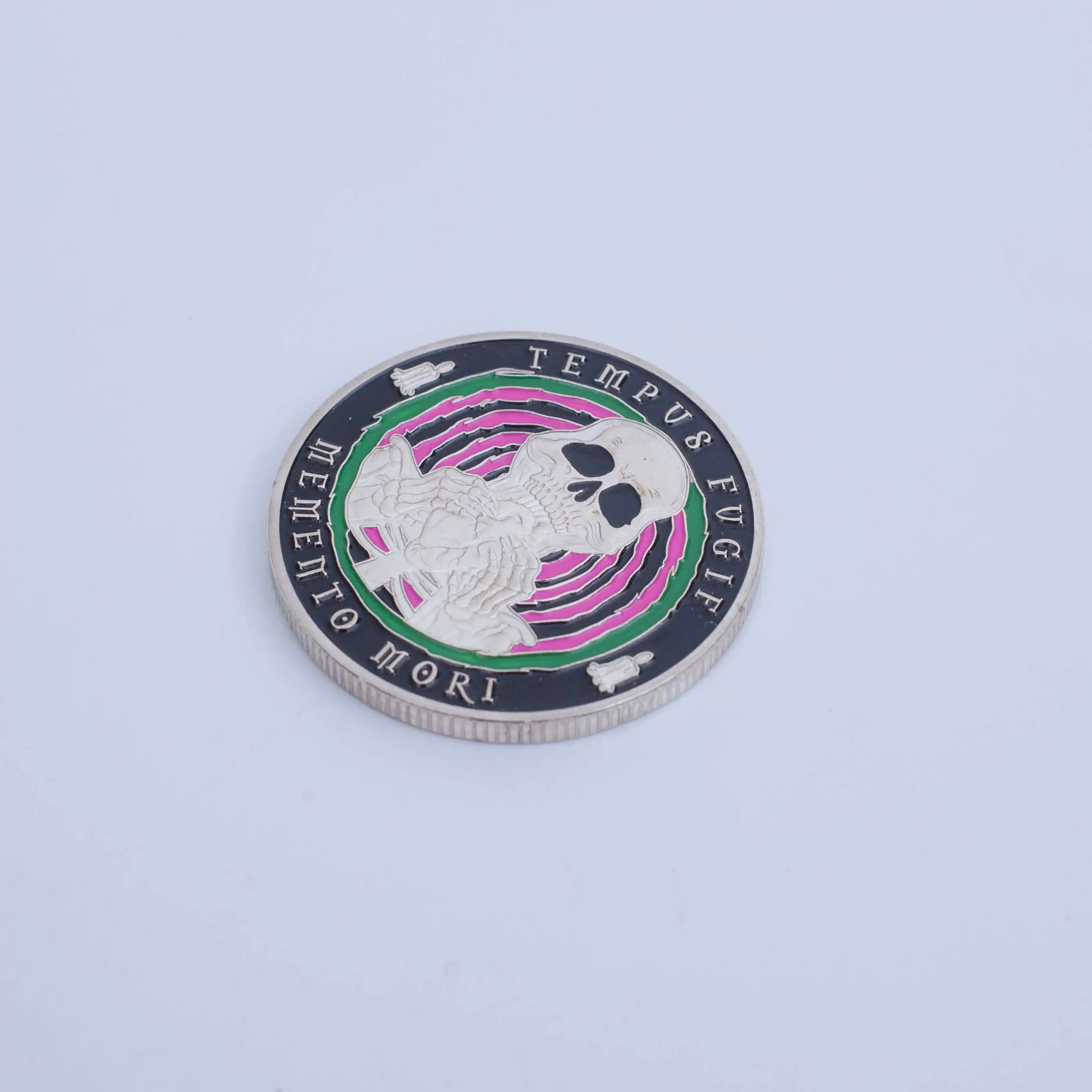 Halloween Skull Dark Knight Antique Silver Commemorative Cameo Collectible Coins Factory Direct Wholesale