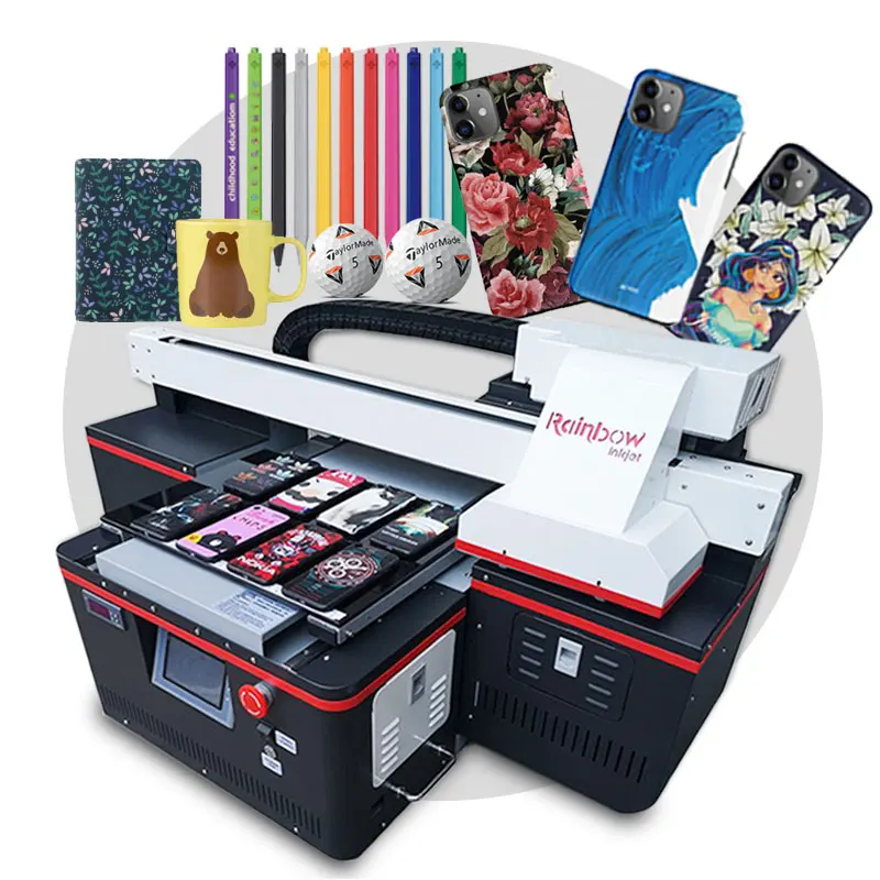 UV 4030 flatbed printer of carpets greeting cards printing machine with single TX800 print head