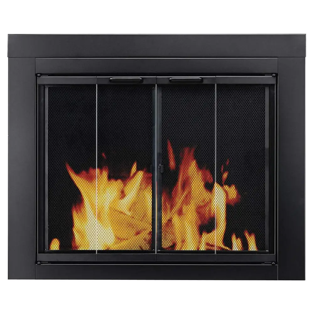 
American style new one side type fireplace screen contracted mesh face fireplace screen to prevent personnel burns 