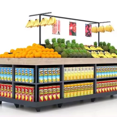 bottom large storage space supermarket display Fruit Vegetable Rack for sale
