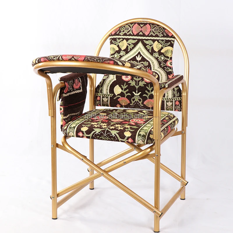 Wholesale Hot Sale Movable Pad Foldable Stacking Muslim padded Worship Metal Prayer Church Chair