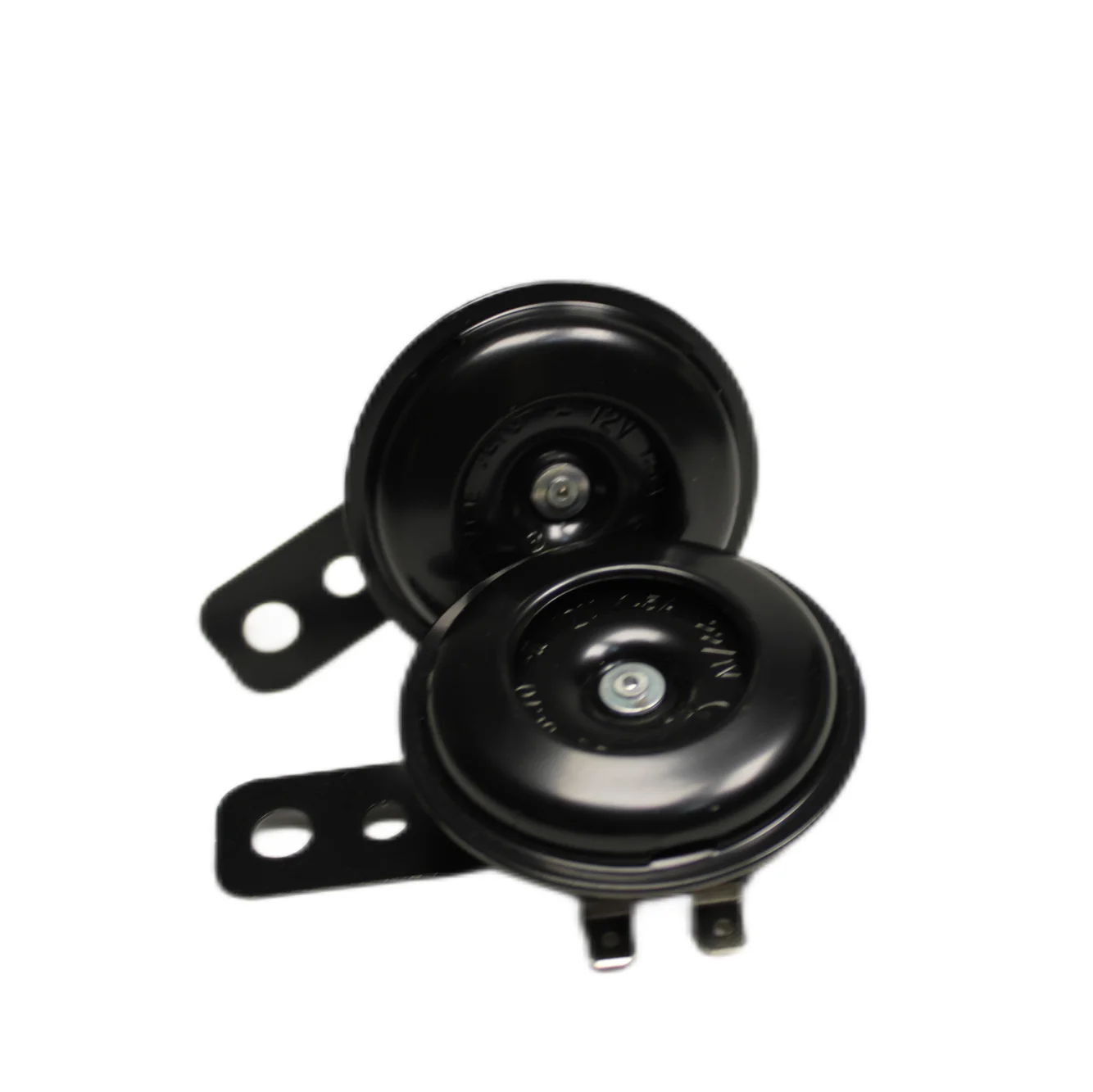 Universal Motorcycle Electric Horn Kit 12V 6A 110db Waterproof Round Loud Horn Speakers for Scooter Moped Dirt Bike ATV