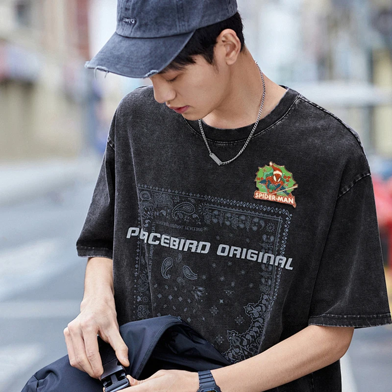 Wholesale Animal Poke mon Cartoon Metal Brooch hat pins Anime Lapel spi/der man Badge Custom glitter Enamel frame Pin for hat