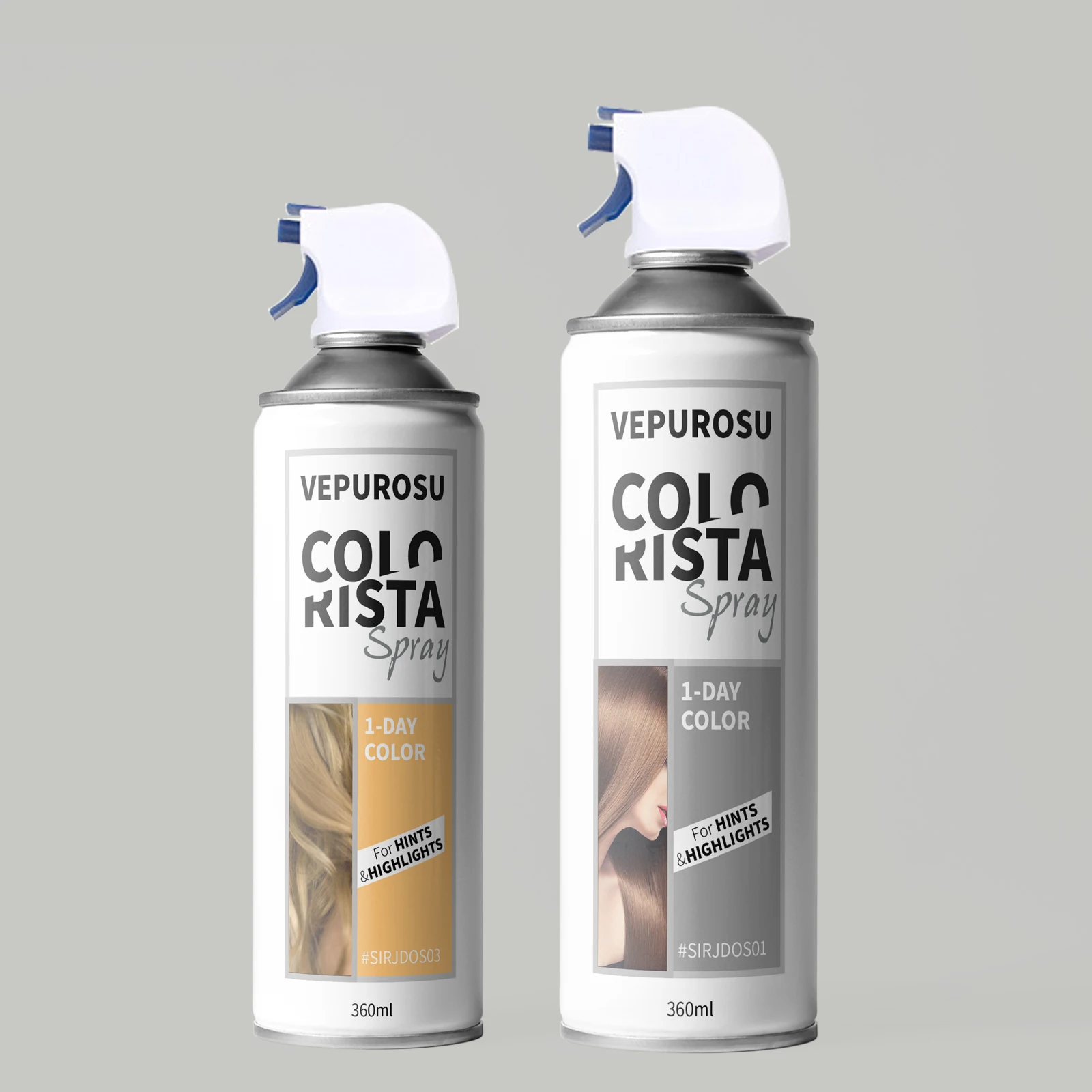 Custom Liquid Temporary Hair Dye Cream Unisex Instant Cover up Hair Root Concealer Spray in White Silver Blond Grey Free Sample
