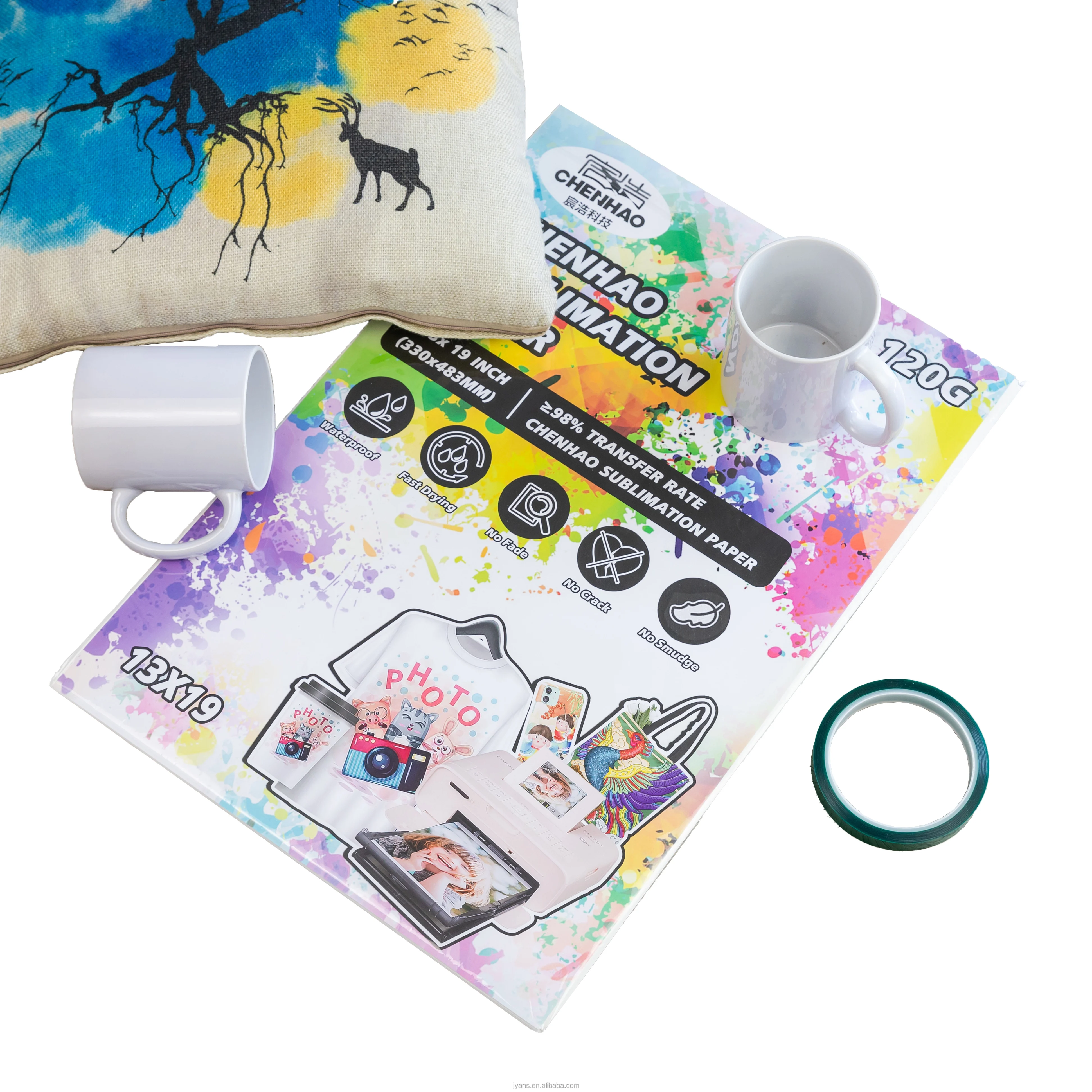 2022 oem custom package logo A3 A4 size 100 pcs heat transfer paper heat press sublimation paper For Epson 7820 Et-2760