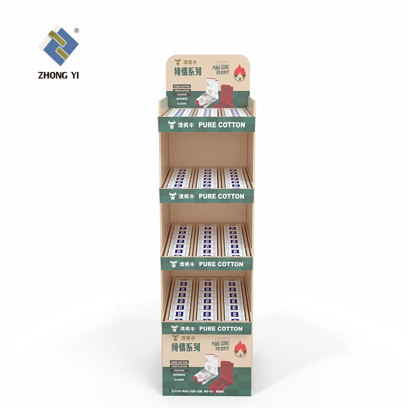 Retail Corrugated Cardboard Pallet Display Stackable Cardboard PDQ Pallet Display Rack