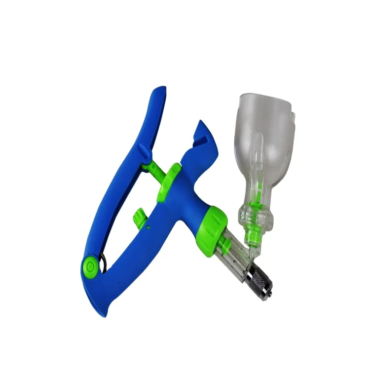 Veterinary syringe, automatic vaccinator with bottle syringe