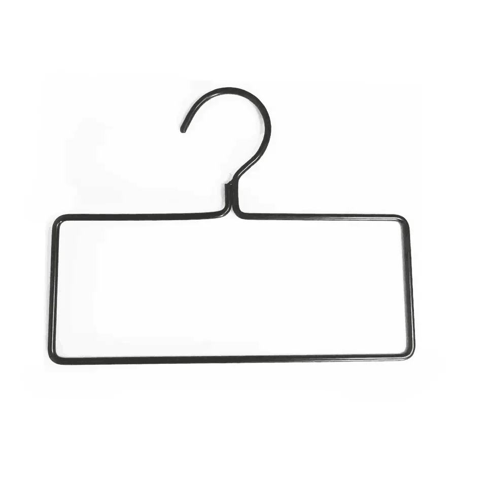 Metal Hanger Square Scarf Hanger Towel Hanger Ethnic Scarves Shawls Display Rack Hook Wholesale Price Matte Black Iron Single