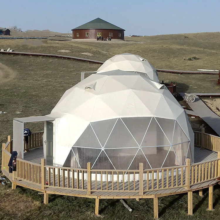 JSH-02 изготовленный на заказ от производителя открытом воздухе эконом класса люкс в отеле гостиная прозрачная звезда геодезический купол курорт