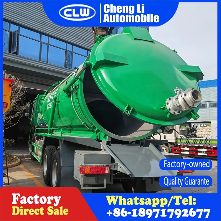 Недорогой всасывающий грузовик howo 20000L, 6x4, 10 колес, 18 cbm, комбинированный канализационный дноуглубный грузовик для продажи