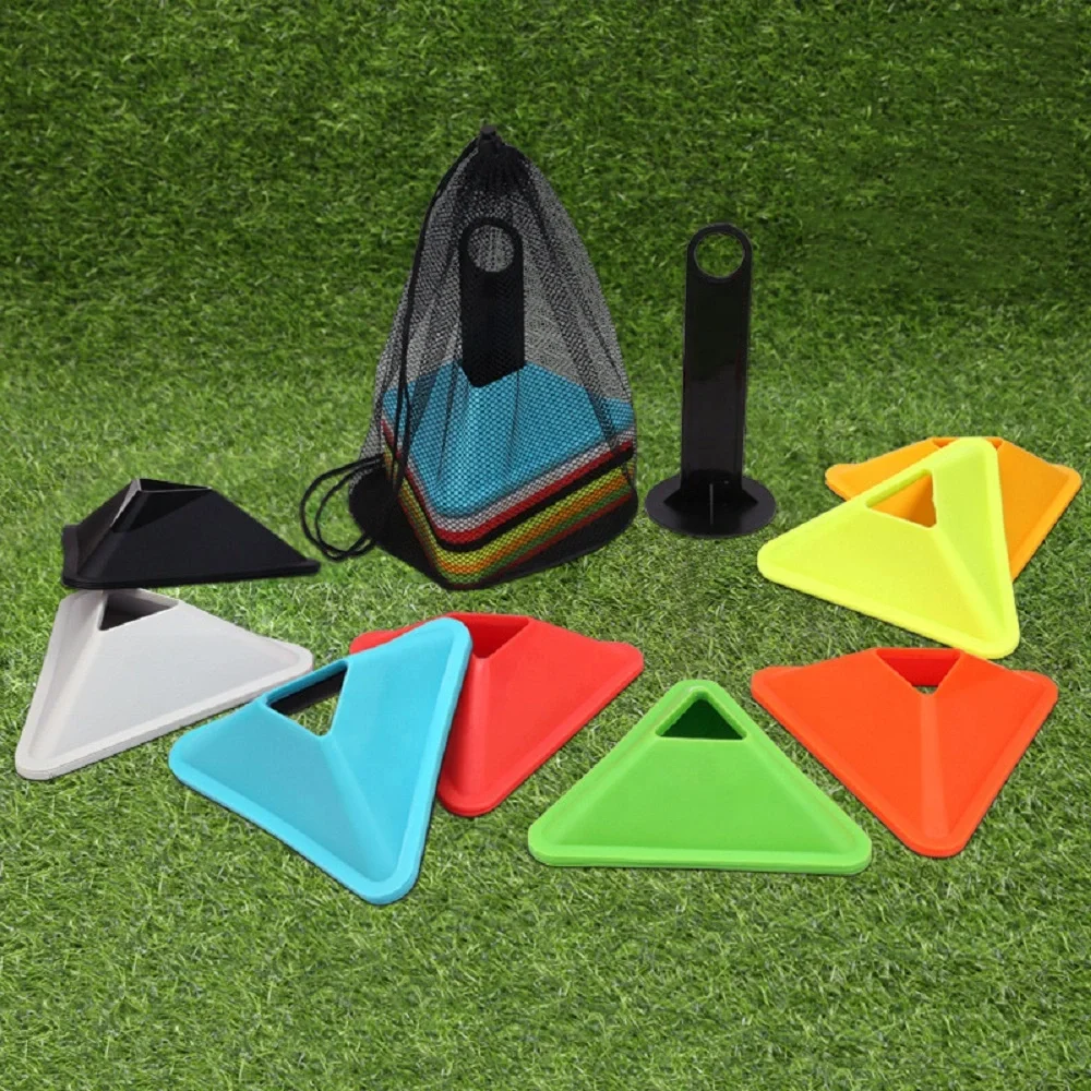 High Quality Agility Rings for Speed Training Customizable PE Triangle Football & Soccer Marker Cones New Design Equipment