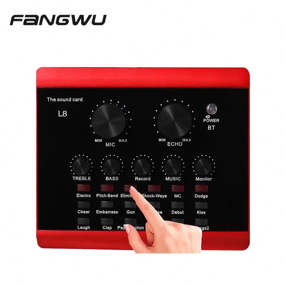 Hot Selling Plus Live F8 External Sound Card V8