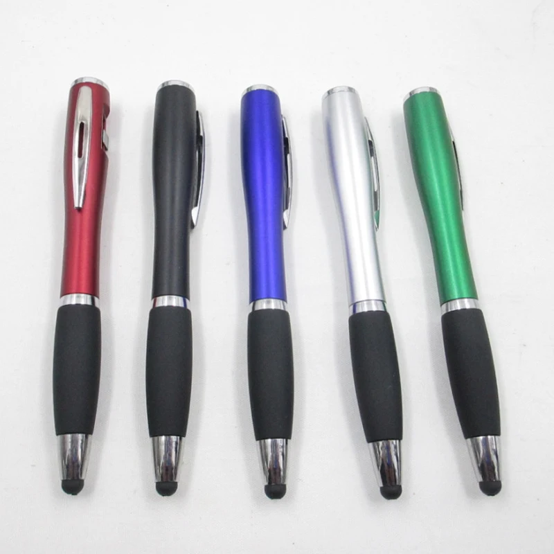 Creative design cheap plastic promotional ballpoint pen with watch, digital clock pen
