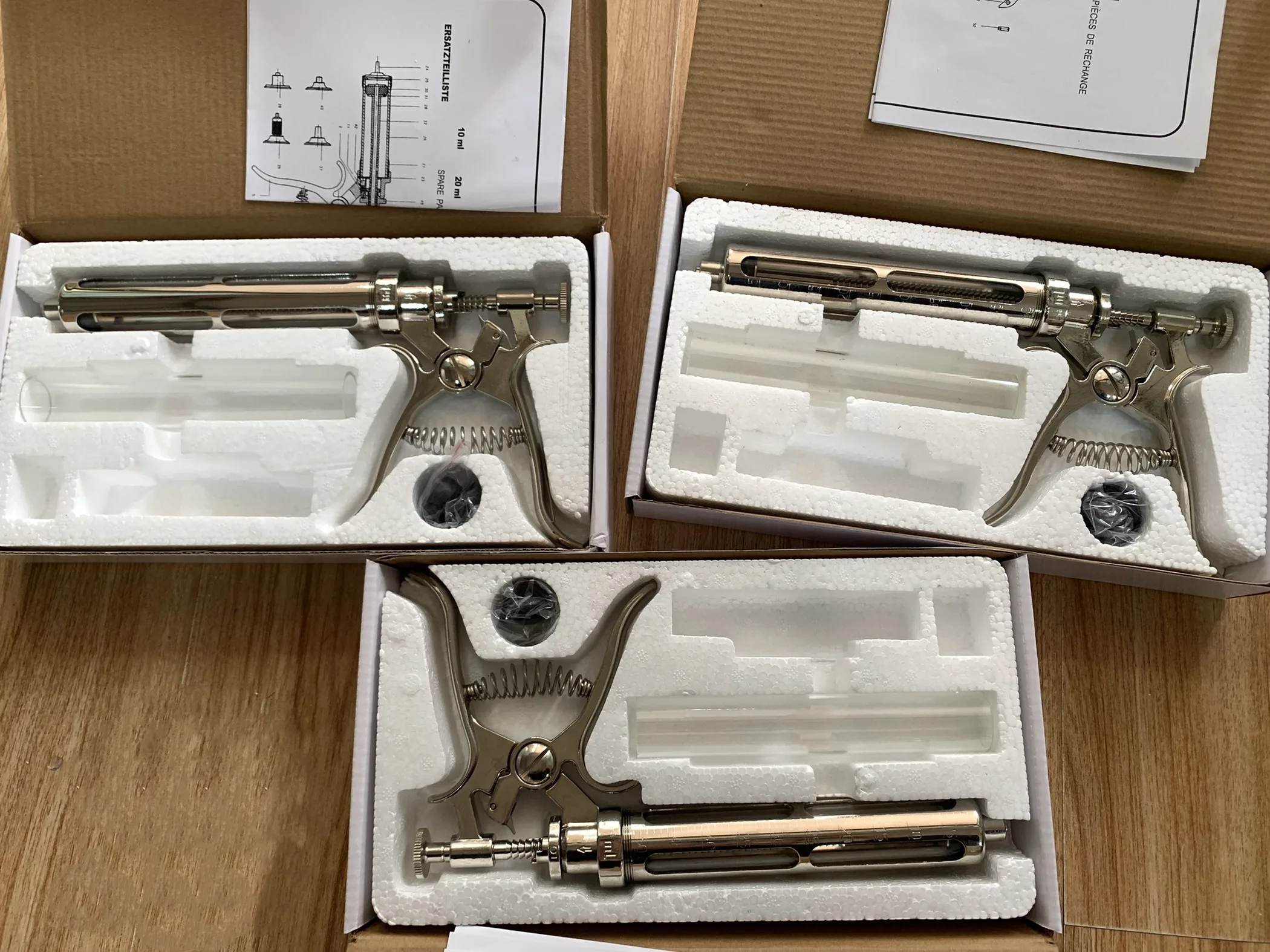 Farming Equipment veterinary automatic metal gun insemination syringe