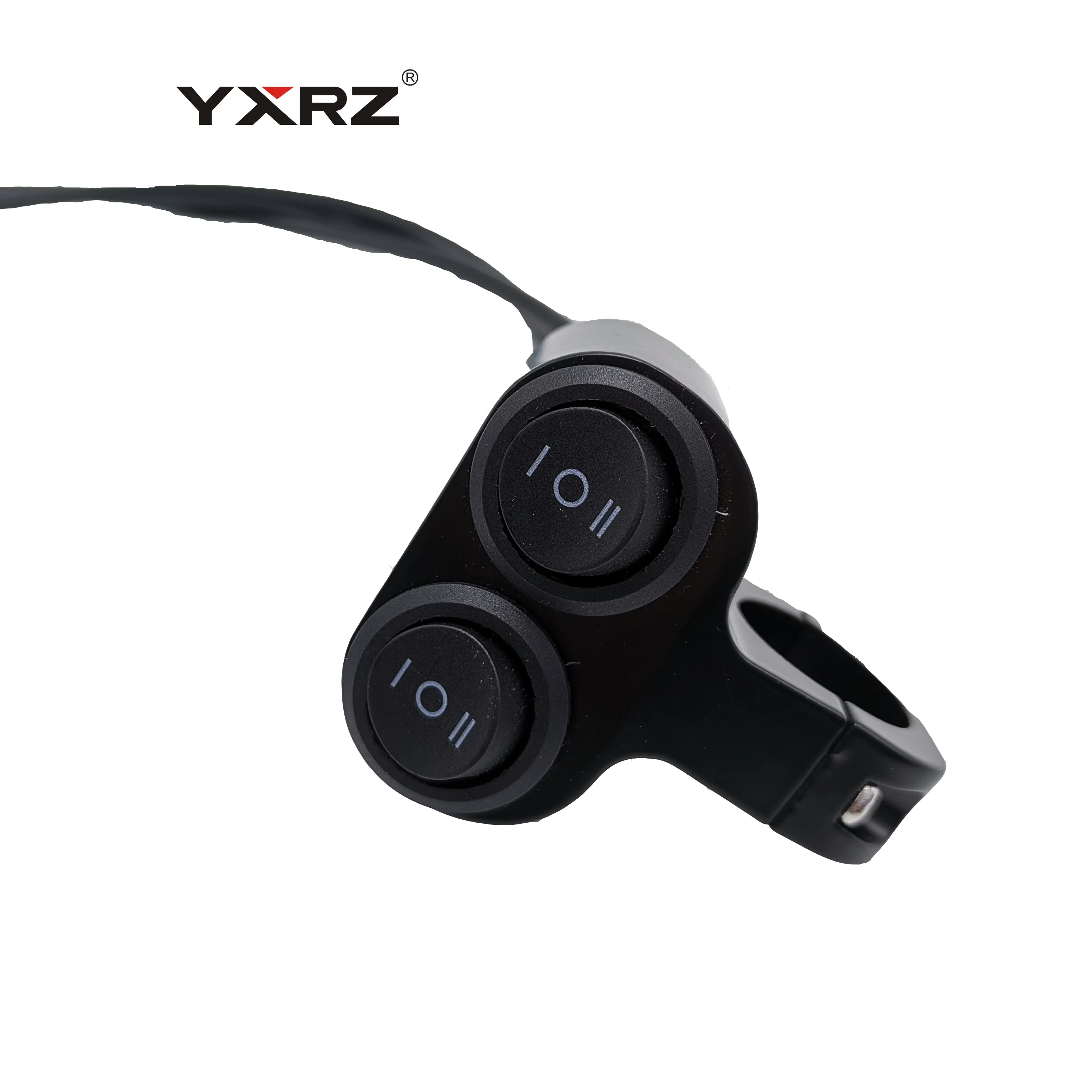 Universial CNC aluminium on-off double button 12V 10A grip light motorcycle handlebar switch