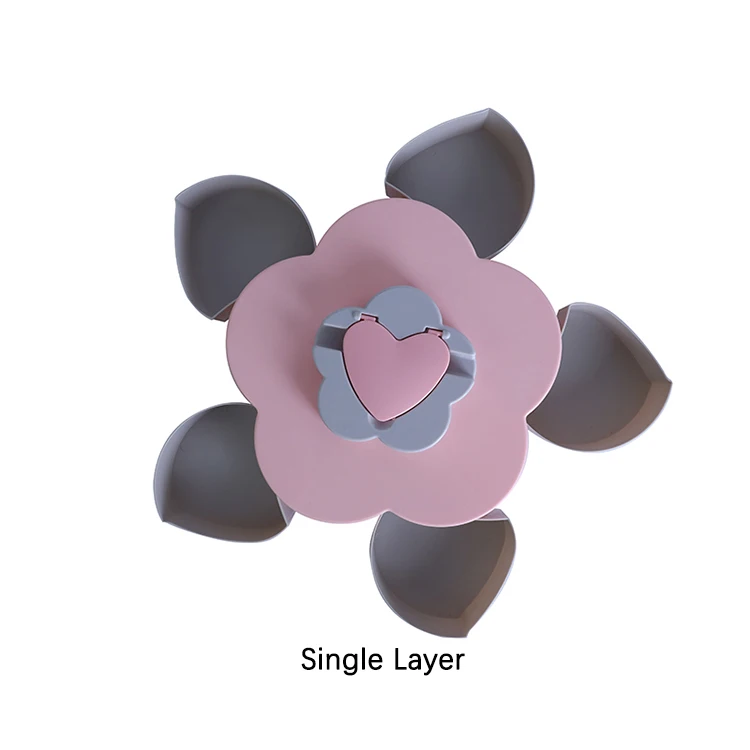 
Small Size Single Layer Plastic Rotating Candy Storage Box creative Dry Fruit Snack Serving Tray 