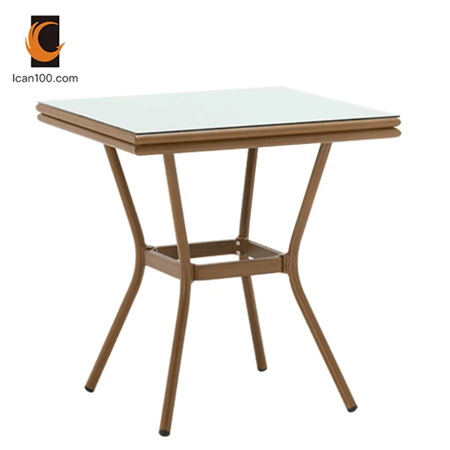 Hot Sale Retro Chinese Loft Luxury Round Tempered Glass Dinning Tables