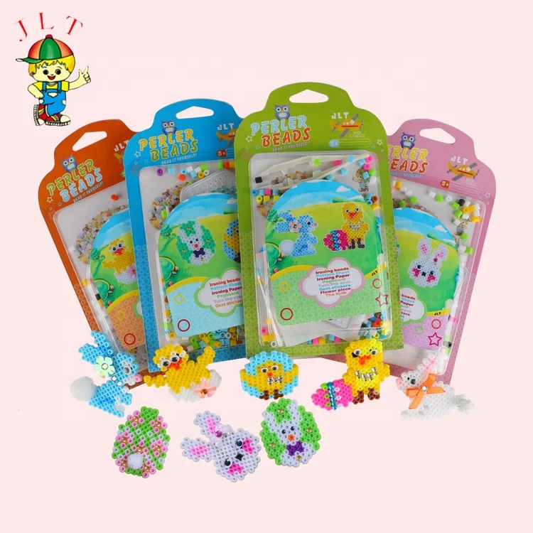 Factory Wholesale Diy Children Educational Little Animal Plastic Perler Beads Toys Multicolor Perler Beads
