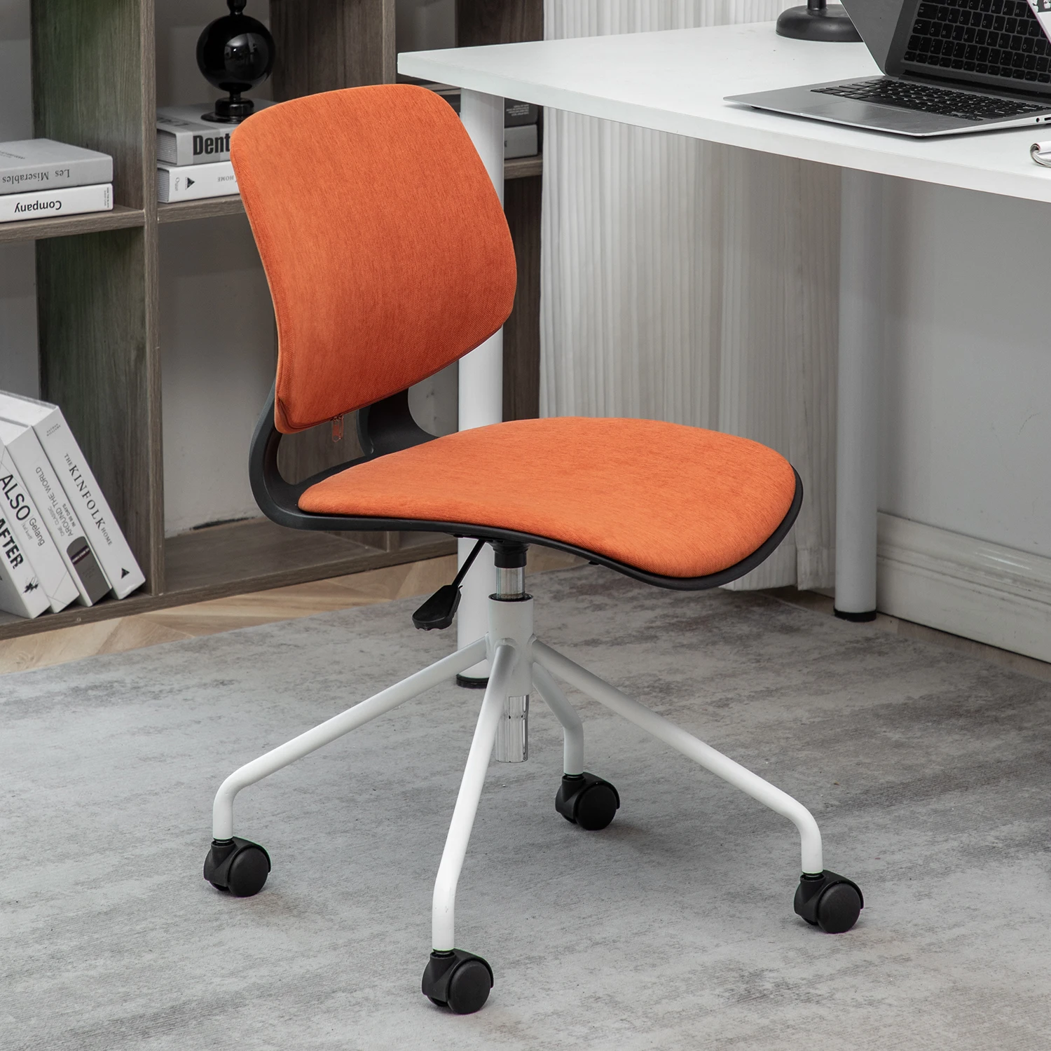 Metal 4 Star Base Modern Design Accent Dining Chair For Living Room