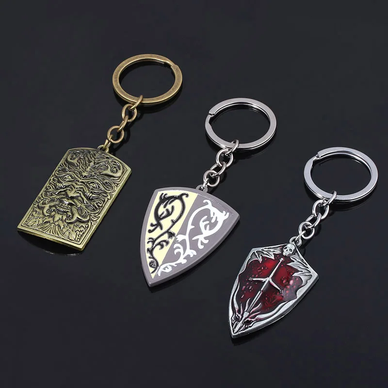 Hot Game Dark Soul Solaire of Astora Sun Logo Enamel Keychain