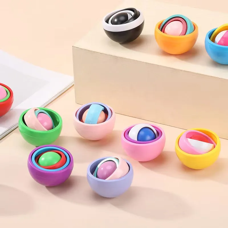 New Fidget Spinner Stress Relief Colorful Finger Gyrosphere Hand Fidget Toy for Kids Adults Fidget Gyroscope Spinning Toy