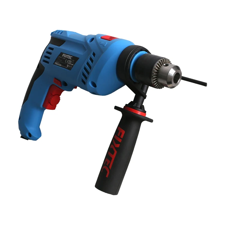 FIXTEC Power Tools 13mm Hand Drill Machine Toolbox 600W Corded Electric Impact Drill Machine Set Hand Tools