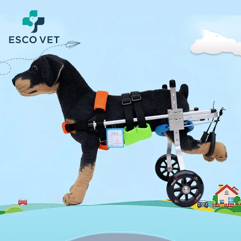 New Type Pet Health Care Products Comfortable and Firm Fully Adjustable Front Leg Wheelchair For Dogs