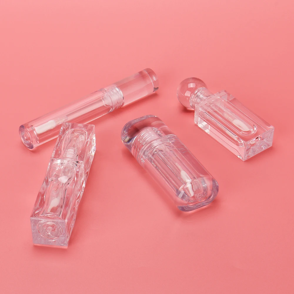 OMI Custom Recyclable 5ml Lip Gloss Tubes Clear Lip Gloss Container with Custom Logo for Cosmetics for Lipgloss Cream Labeling