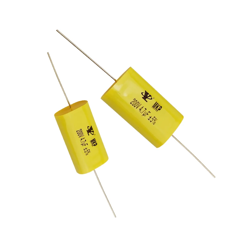 Polypropylene Film CBB20 200V 4.7UF Audio Frequency Stepless Through-heart Axial Capacitor For Smart Small Appliances