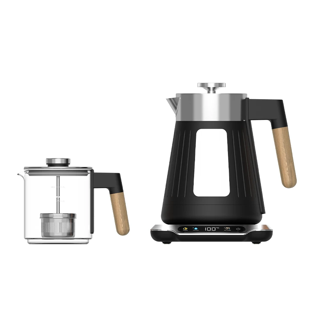 Hotsy Small Appliances Digital Electric Two Layers Jug Glass Samovar Tea Maker Samovar Turkish Pot With Filter Glass Tea Kettle