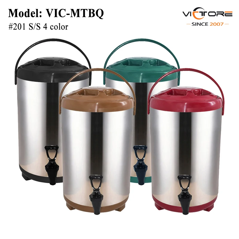 Stainless Steel Insulated Beverage Dispenser 12 Liter/3.17 Gallon for Family Party, Weddings