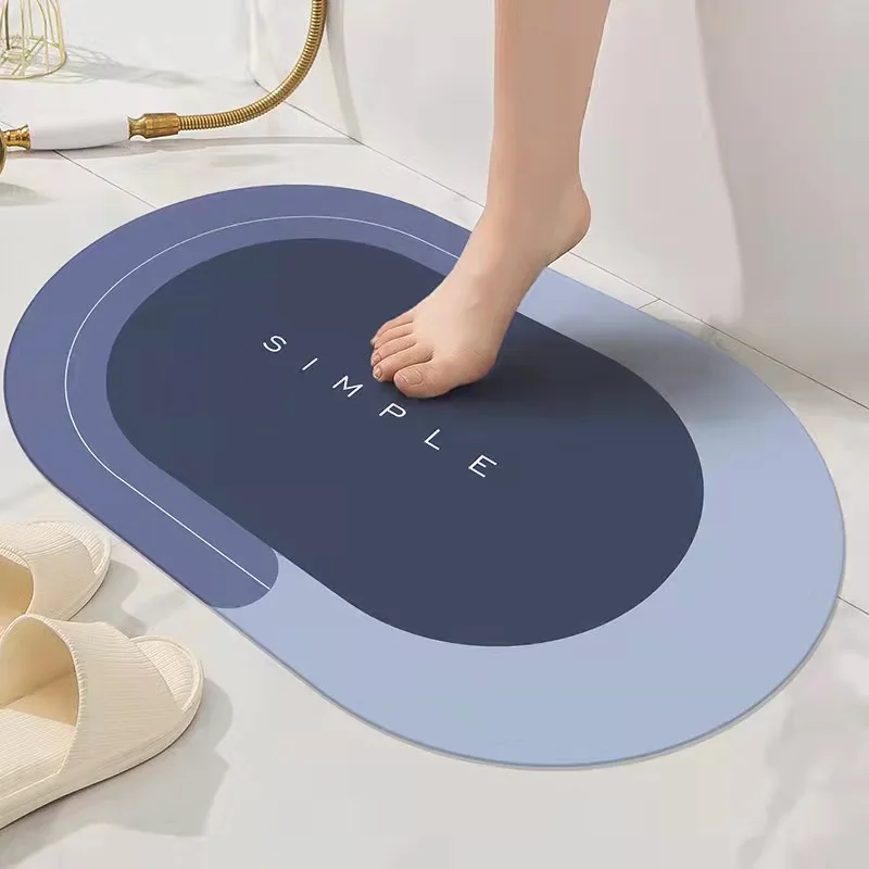 Round Diatom ooze soft mat suction pad toilet kitchen door mat carpets bath mat