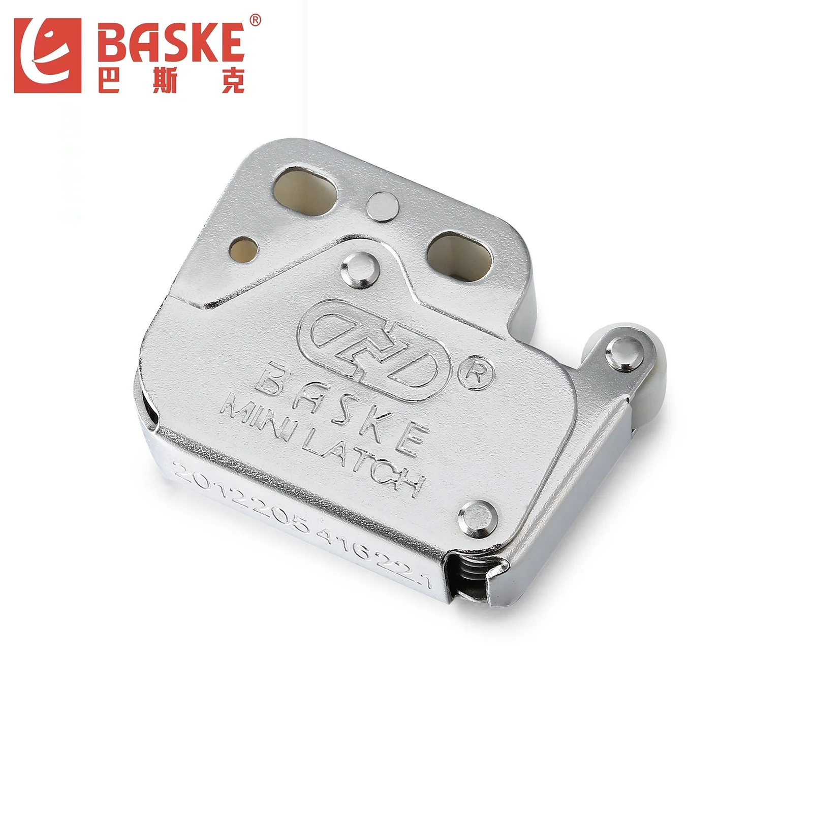 Mini latch wardrobe door press type touch door, no handle latch latch contact closed, easy to rebound, easy to install