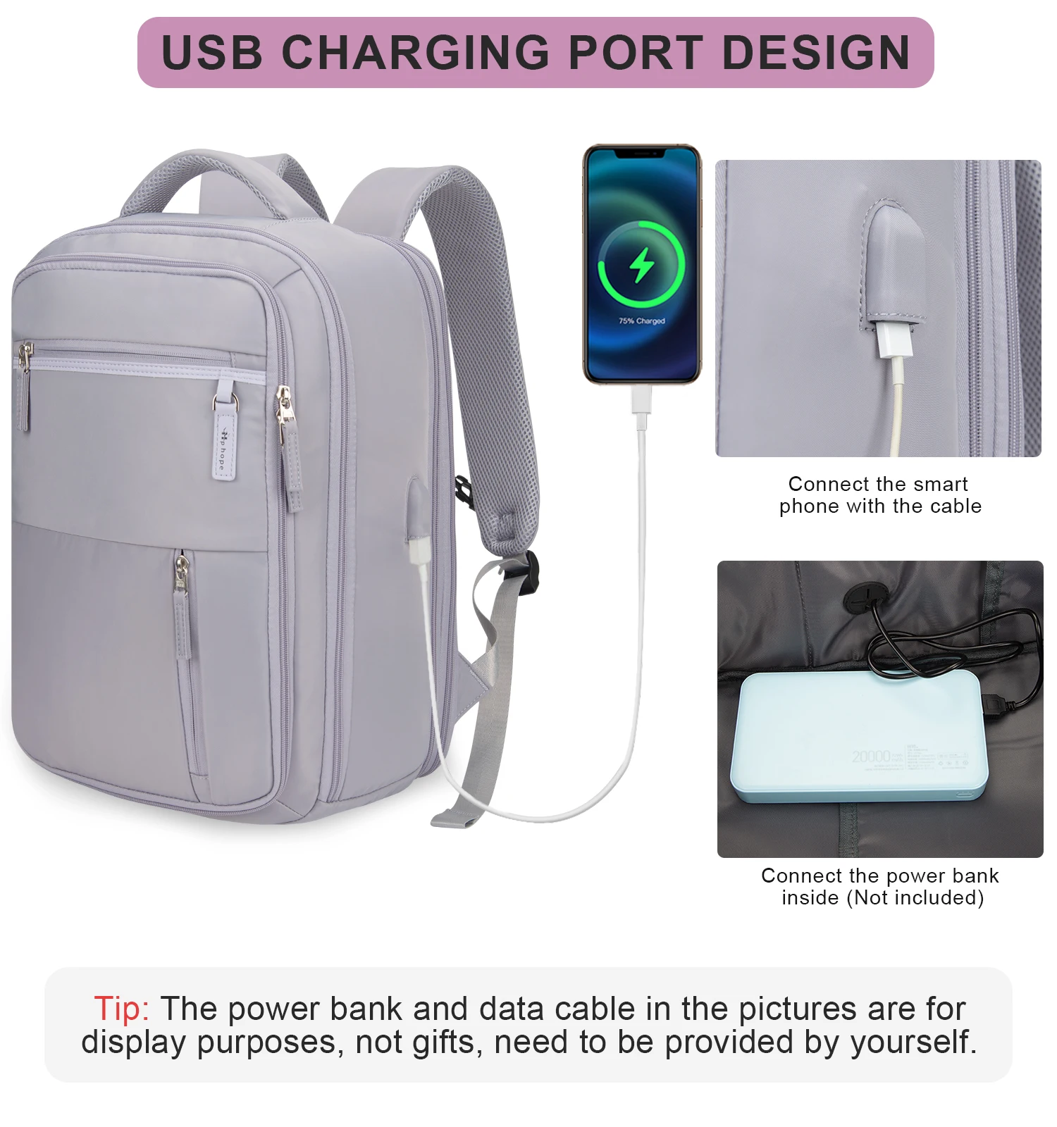 New Style USB Business Travel Backpack Laptop Bag Separate Shoe Compartment With Large Capacity Backpack For Travel