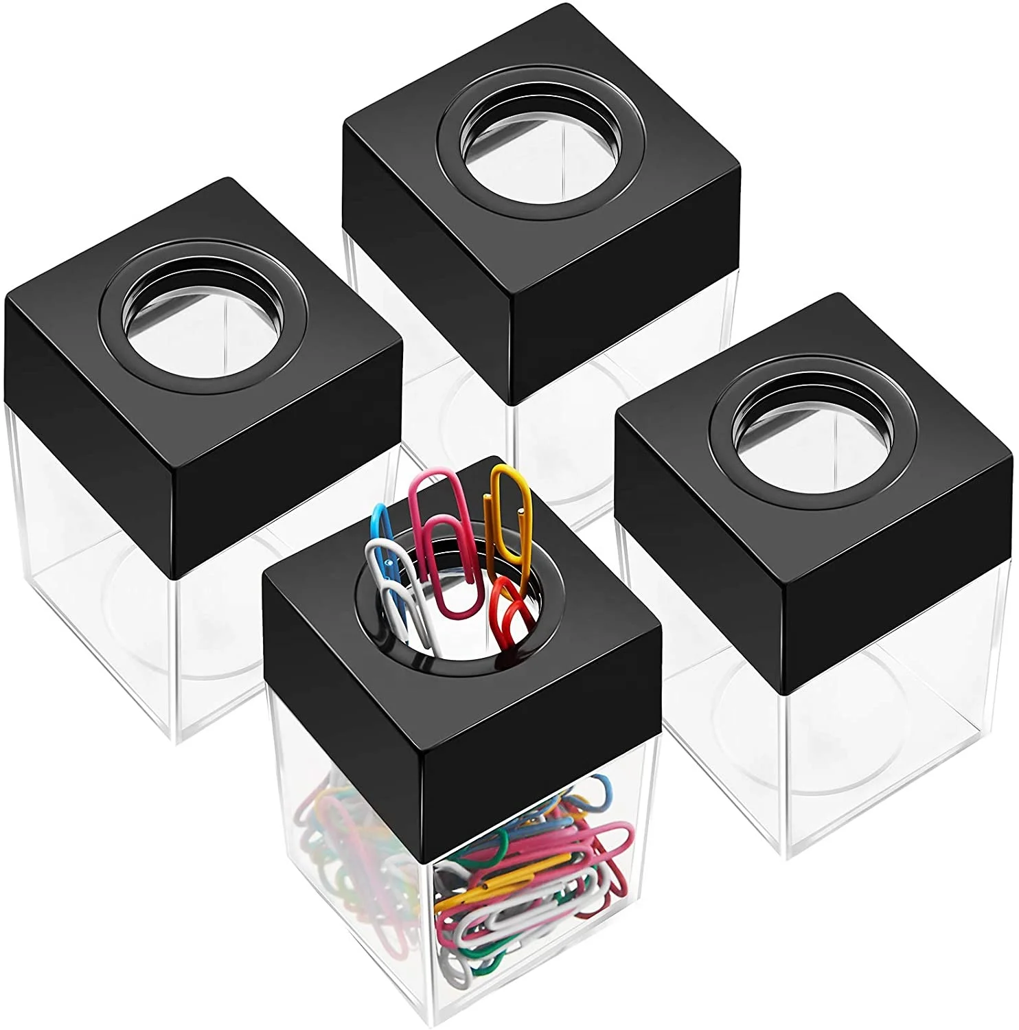 Черный квадратный магнитный держатель Диспенсера для школы и офиса