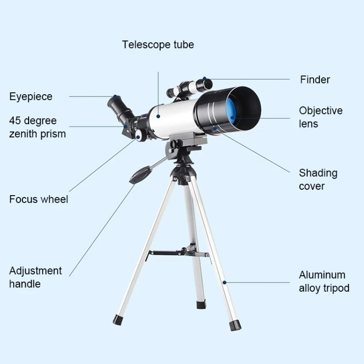 High Quality WR852 16x/66x70 High Definition High Times Astronomical Telescope with Tripod