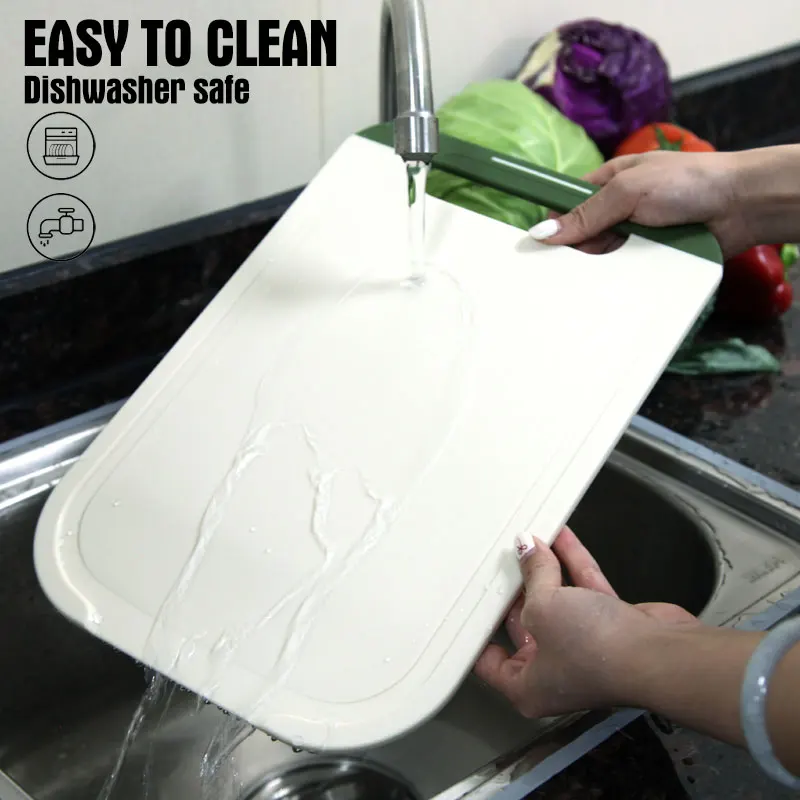 2024 NonSlip pp+TPR Cutting Board Customization Medium Size Chopping Board with Handle