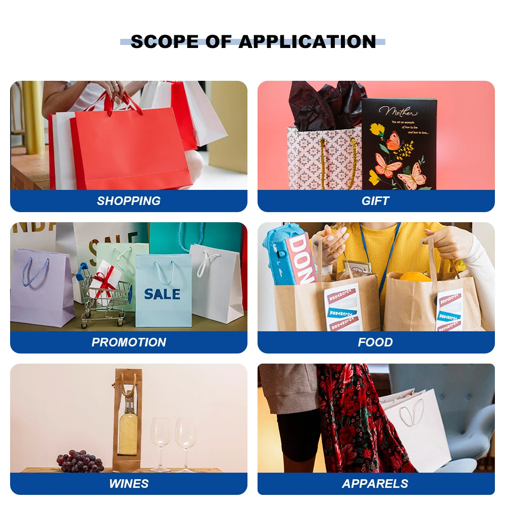 KUOSHI OEM supply golden supplier thickness brown 140gsm small kraft paper bag with holes and strip handle