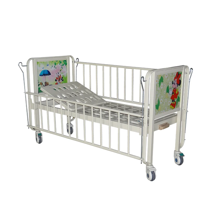 1 Crank  Manual Baby Hospital Bed Medical children hospital furniture stretcher