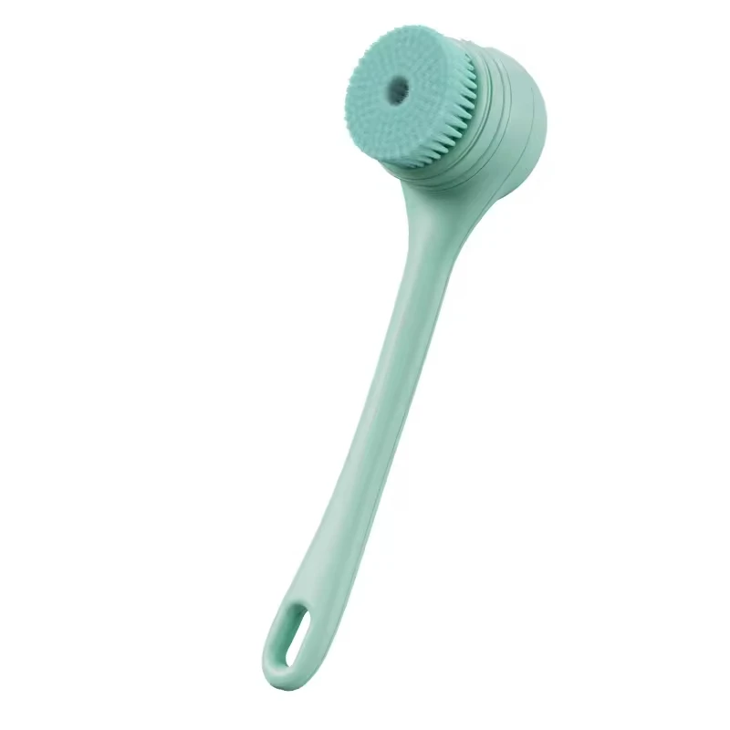 Round Silicone Shower Shampoo Head with Massage Brush Plastic Body Application Electric Bath