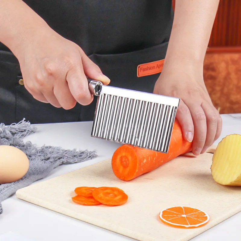 Нож для резки картофеля и моркови из нержавеющей стали