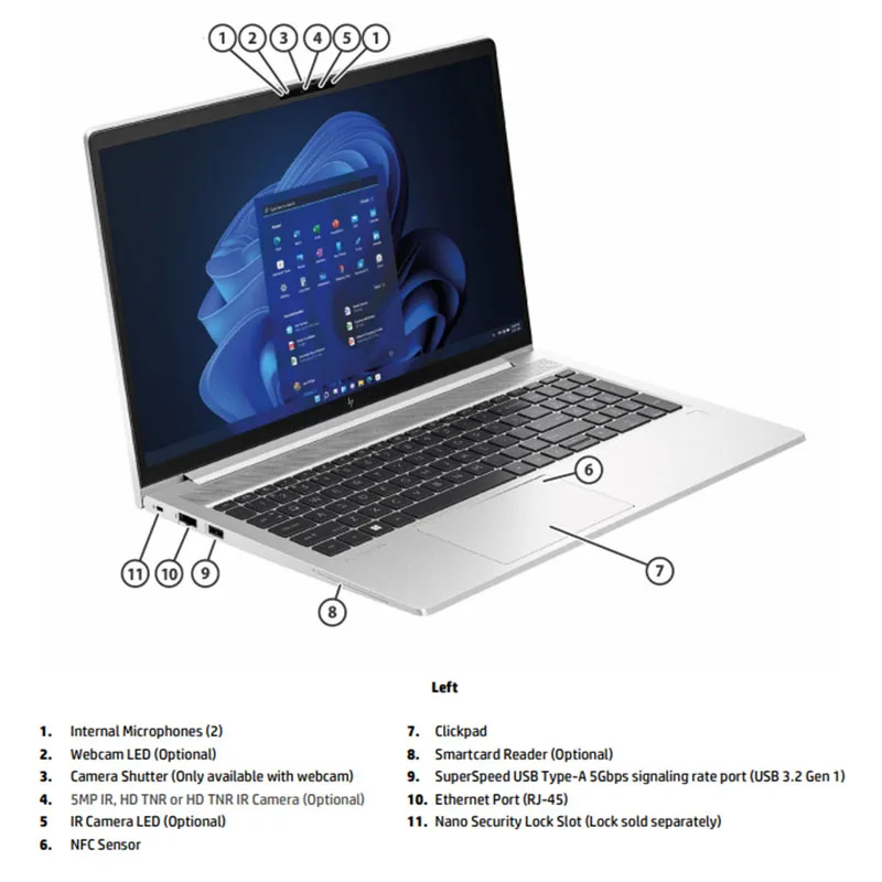 HP EliteBook 650 G10 15.6-inch Laptop with Intel Core i7-1370P Processor 64GB DDR4 RAM 1TB SSD FHD  Win11Pro